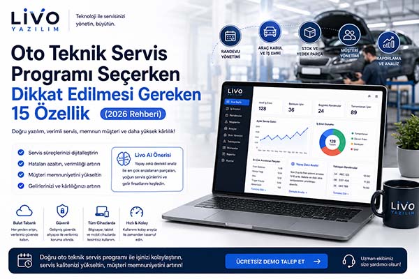 Oto Teknik Servis Programı Seçerken Dikkat Edilmesi Gereken 15 Özellik